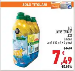 Conad GEL LAVASTOVIGLIE LAST offerta