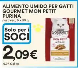 Coop ALIMENTO UMIDO PER GATTI GOURMET MON PETIT PURINA offerta