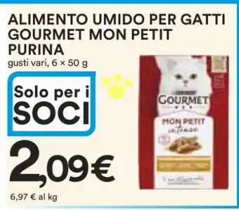 Coop ALIMENTO UMIDO PER GATTI GOURMET MON PETIT PURINA offerta