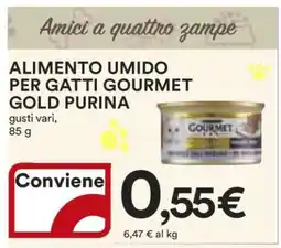 Coop Alimento umido per gatti Gourmet Gold Purina offerta