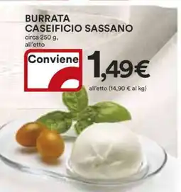 Coop Burrata Caseificio Sassano offerta