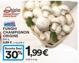 Coop Funghi Champignon Origine offerta