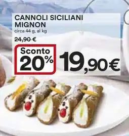 Coop CANNOLI SICILIANI MIGNON offerta