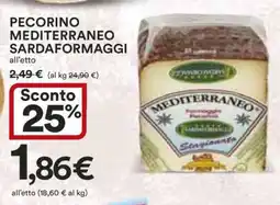 Coop PECORINO MEDITERRANEO SARDAFORMAGGI offerta