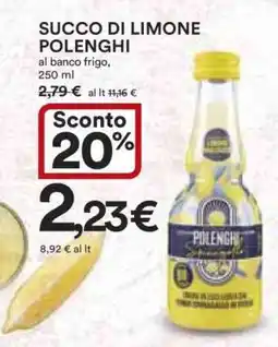 Coop SUCCO DI LIMONE POLENGHI offerta