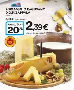 Coop FORMAGGIO RAGUSANO D.O.P. ZAPPALÀ offerta