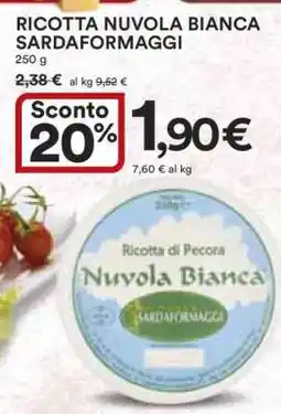 Coop RICOTTA NUVOLA BIANCA SARDAFORMAGGI offerta