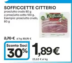 Coop SOFFICETTE CITTERIO offerta