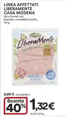 Coop LINEA AFFETTATI LIBERAMENTE CASA MODENA offerta