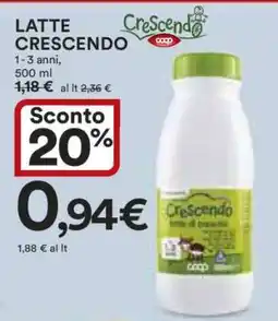 Coop LATTE CRESCENDO offerta