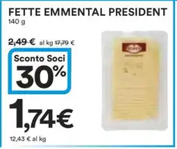 Coop FETTE EMMENTAL PRÉSIDENT offerta