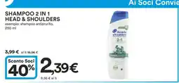 Coop Shampoo 2 in 1 Head&Shoulders offerta