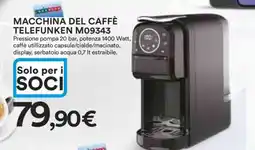 Coop MACCHINA DEL CAFFÈ TELEFUNKEN M09343 offerta