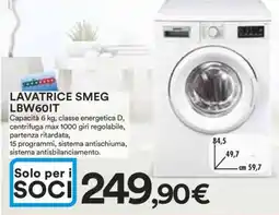 Coop LAVATRICE SMEG LBW60IT offerta
