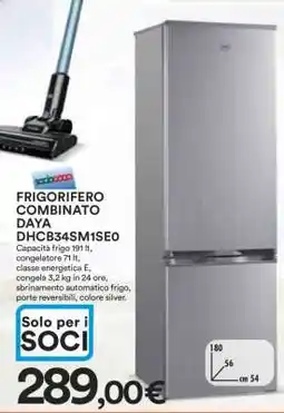 Coop FRIGORIFERO COMBINATO DAYA DHCB34SM1SE0 offerta