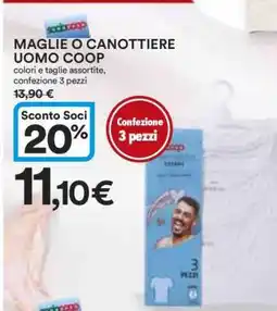 Coop MAGLIE O CANOTTIERE UOMO COOP offerta