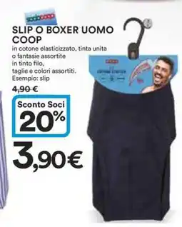 Coop SLIP O BOXER UOMO COOP offerta