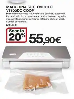 Coop MACCHINA SOTTOVUOTO V3500DC COOP offerta