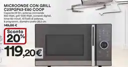 Coop MICROONDE CON GRILL C23PGP63-E80 COOP offerta