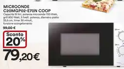 Coop MICROONDE C20MGP02-E70N COOP offerta