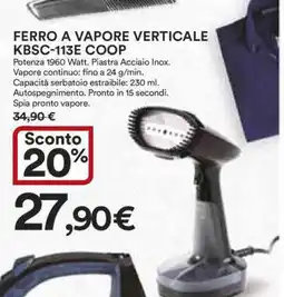 Coop FERRO A VAPORE VERTICALE KBSC-113E COOP offerta