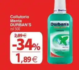 Docks Cash&Carry Collutorio Menta DURBAN'S offerta