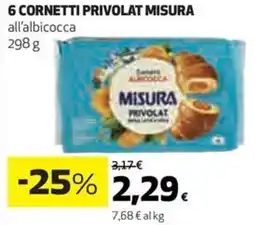 Coop 6 cornetti privolat MISURA offerta