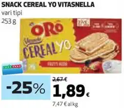 Coop Snack cereal yo VITASNELLA offerta