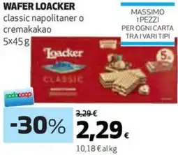 Coop Wafer LOACKER offerta