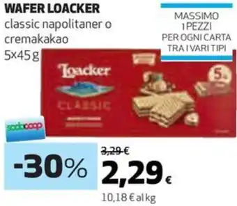 Coop Wafer LOACKER offerta