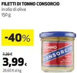 Coop Filetti di tonno CONSORCIO offerta