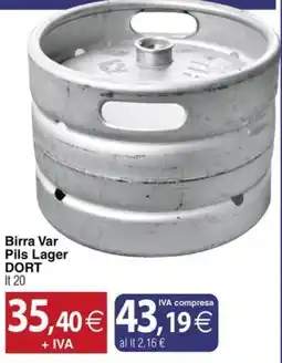 Docks Cash&Carry Birra Var Pils Lager DORT offerta