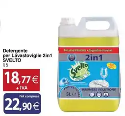 Docks Cash&Carry Detergente per Lavastoviglie 2in1 SVELTO offerta