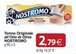 Docks Cash&Carry Tonno Originale all'Olio di Oliva NOSTROMO offerta