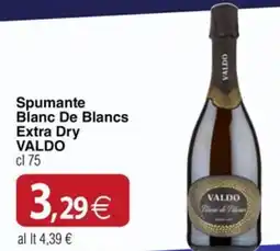 Docks Cash&Carry Spumante Blanc De Blancs Extra Dry VALDO offerta