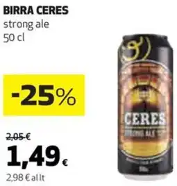 Coop Birra CERES offerta