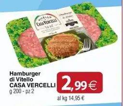 Docks Cash&Carry Hamburger di Vitello CASA VERCELLI offerta