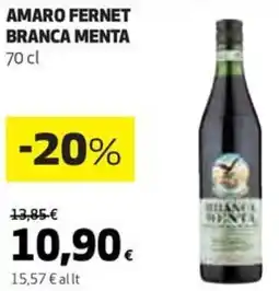 Coop Amaro fernet branca menta offerta