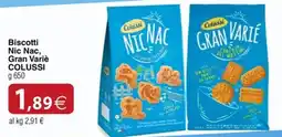 Docks Cash&Carry Biscotti Nic Nac, Gran Variè COLUSSI offerta