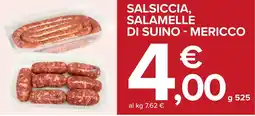 Docks Cash&Carry Salsiccia, salamelle di suino-mericco offerta