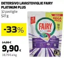 Coop Detersivo lavastoviglie fairy platinum plus offerta
