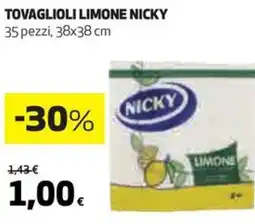 Coop Tovaglioli limone NICKY offerta