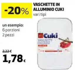 Coop Vaschette in alluminio CUKI offerta