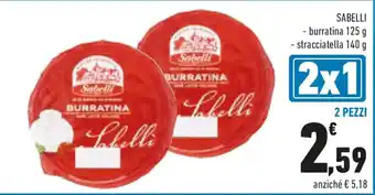 Conad SABELLI - burratina - stracciatella offerta