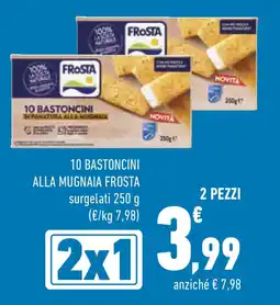 Conad 10 bastoncini alla mugnaia FROSTA offerta