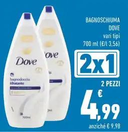 Conad Bagnoschiuma DOVE offerta