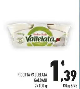 Conad Ricotta vallelata GALBANI offerta