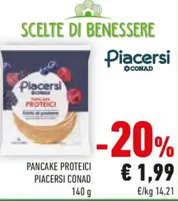 Conad Pancake proteici PIACERSI CONAD offerta