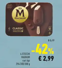 Conad 4 stecchi MAGNUM offerta