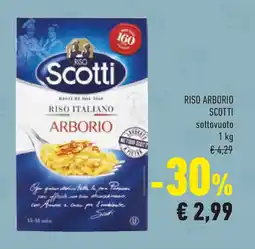 Conad Riso arborio scotti sottovuoto offerta